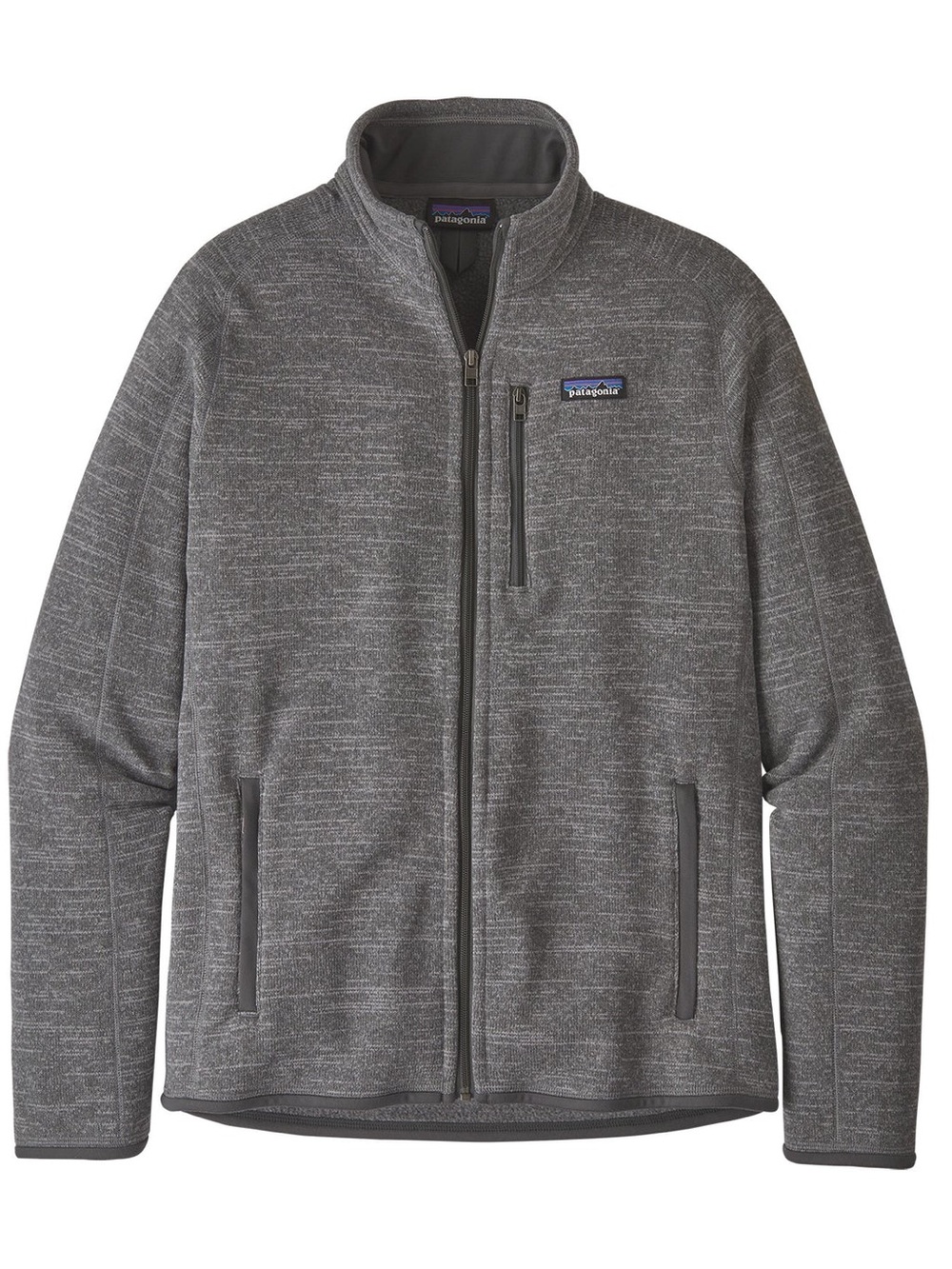 Patagonia grey heathered better sweater fleece lined zip up jacket size Large